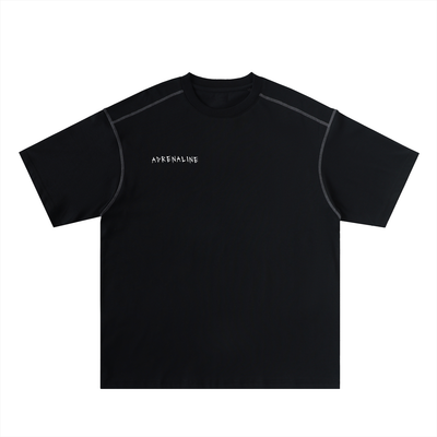 Oversized Contrast-Stitched Cotton Tee