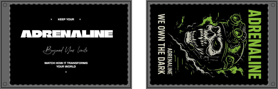 Adrenaline Double-Sided Flag - Keep Your Adrenaline Beyond Your Limits