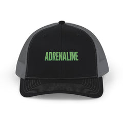 Adrenaline Snapback Trucker Cap – Neon Green Embroidered Mesh Hat