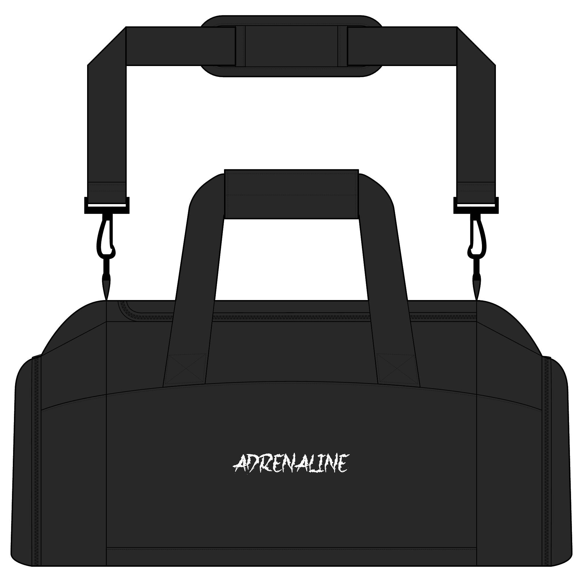 Adrenaline Gym Bag – Compact Sports Duffle with Bold Logo