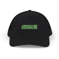 Adrenaline Snapback Trucker Cap – Neon Green Embroidered Mesh Hat