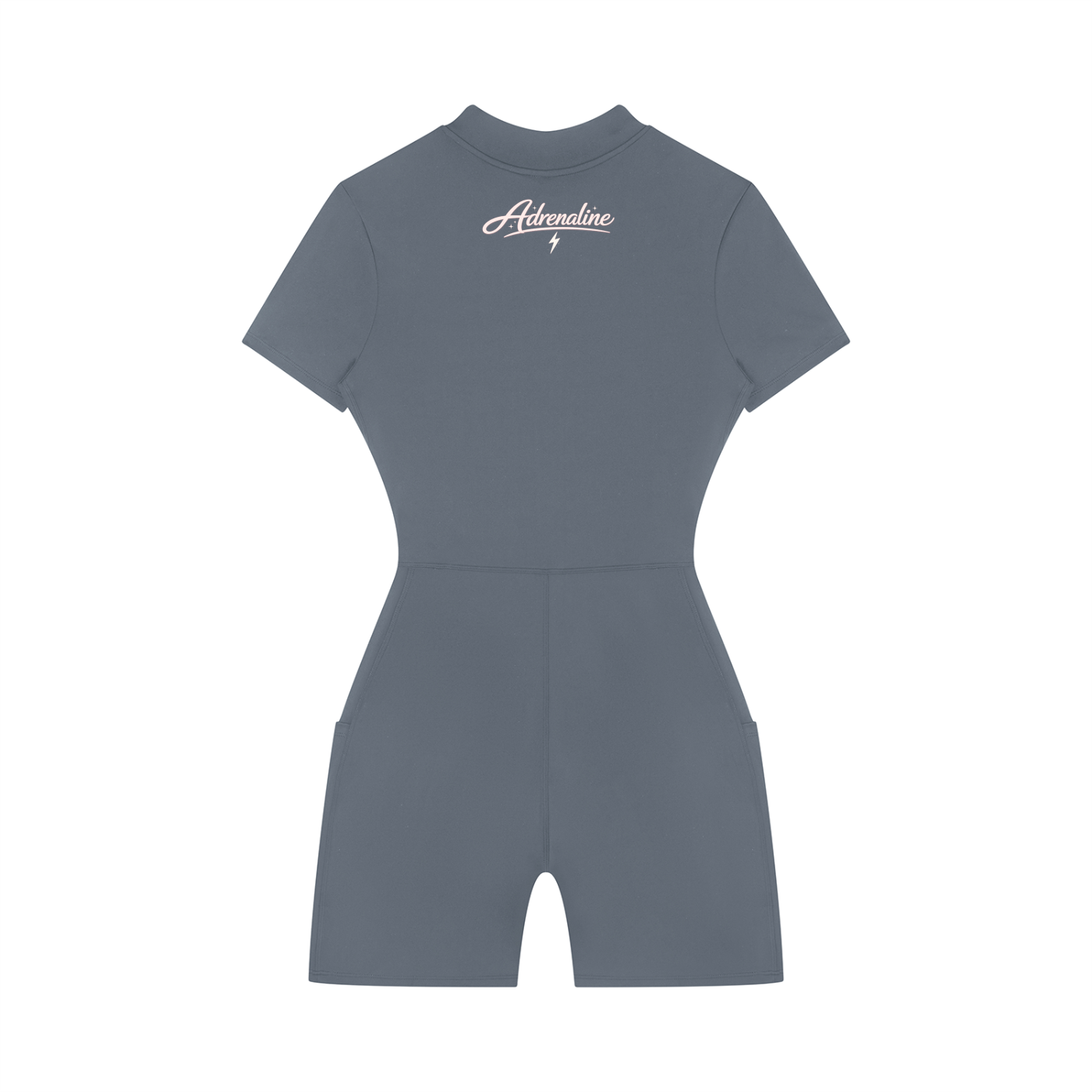 Women's Quarter-Zip Short Sleeve Romper