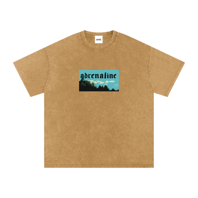 Snow Washed Oversized Cotton T-Shirt