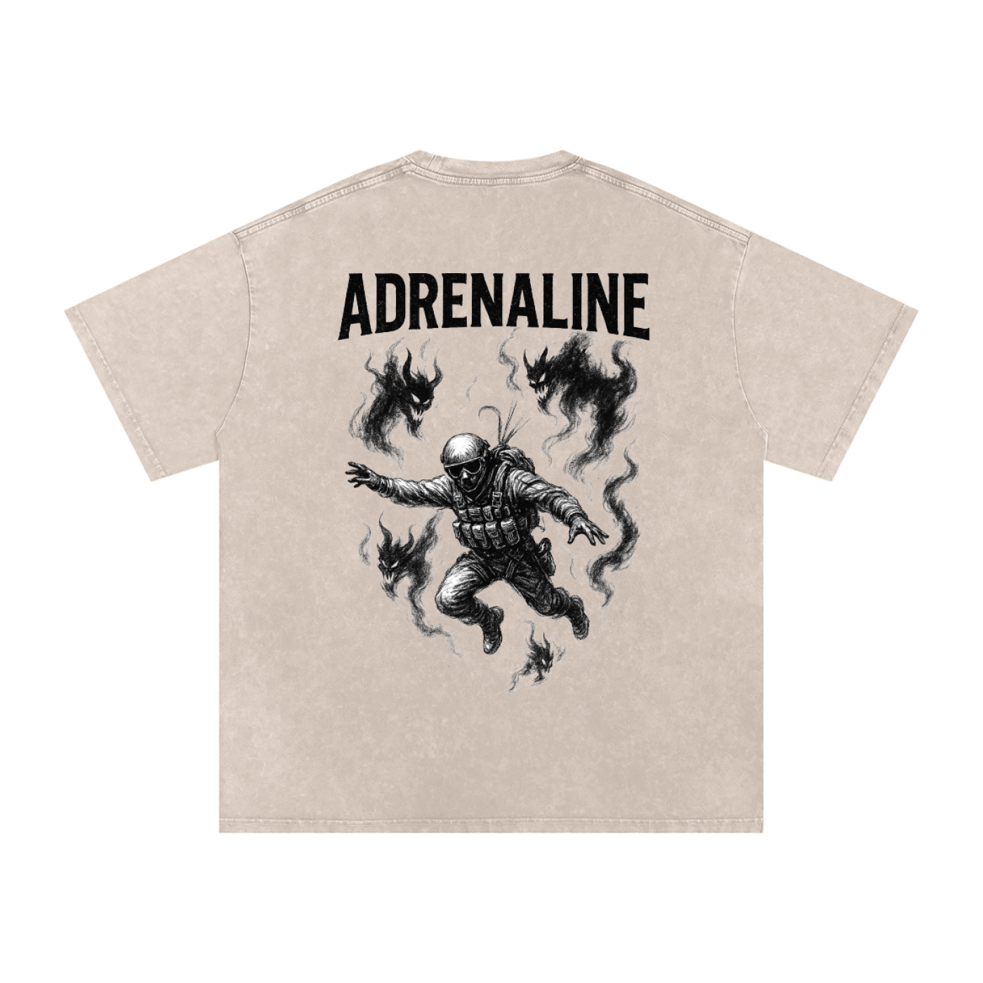 Acid Wash Oversize T-Shirt - 250 GSM