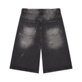 Men’s Vintage Wash Wide Leg Denim Shorts