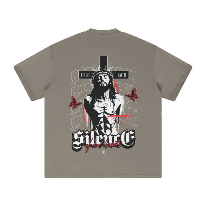 Give Faith Heavyweight Earth Tone FOG T-Shirt - 305GSM
