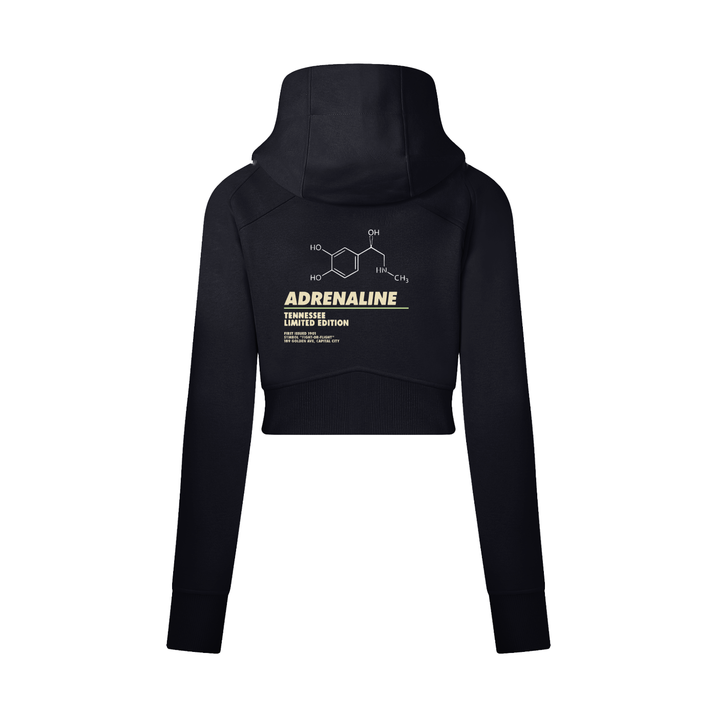 Cropped Zip-Through Hoodie