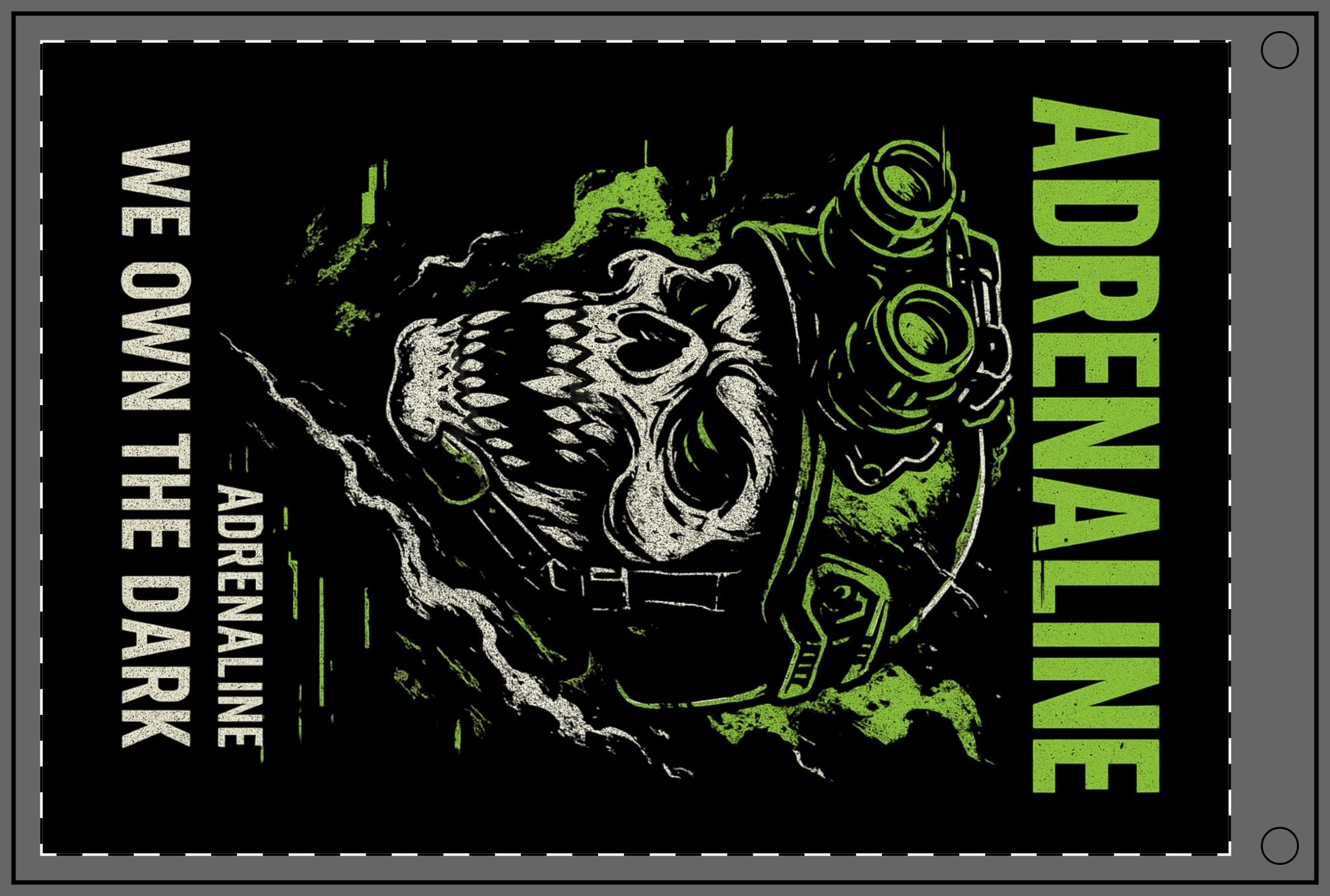 Adrenaline Double-Sided Flag - Keep Your Adrenaline Beyond Your Limits