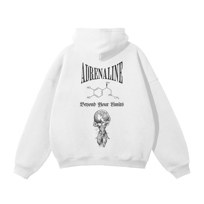 Streetwear Unisex Oversized Solid Color Fleece Hoodie