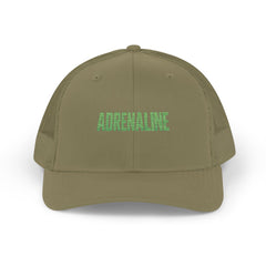 Adrenaline Snapback Trucker Cap – Neon Green Embroidered Mesh Hat