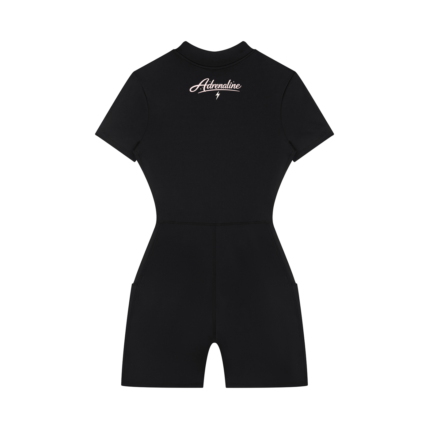 Women's Quarter-Zip Short Sleeve Romper