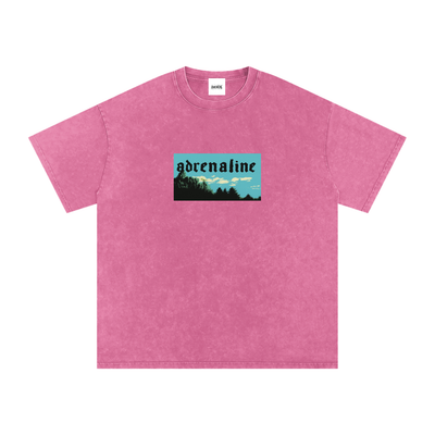 Snow Washed Oversized Cotton T-Shirt