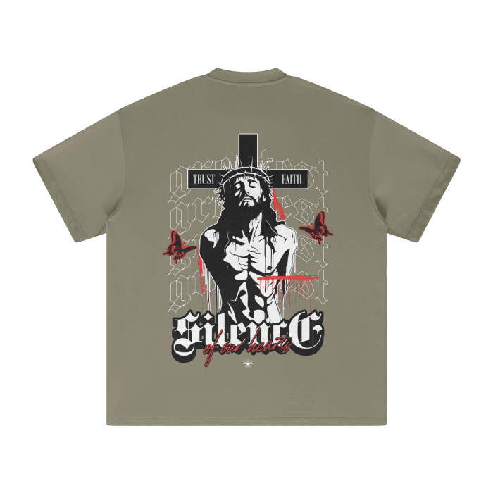 Give Faith Heavyweight Earth Tone FOG T-Shirt - 305GSM