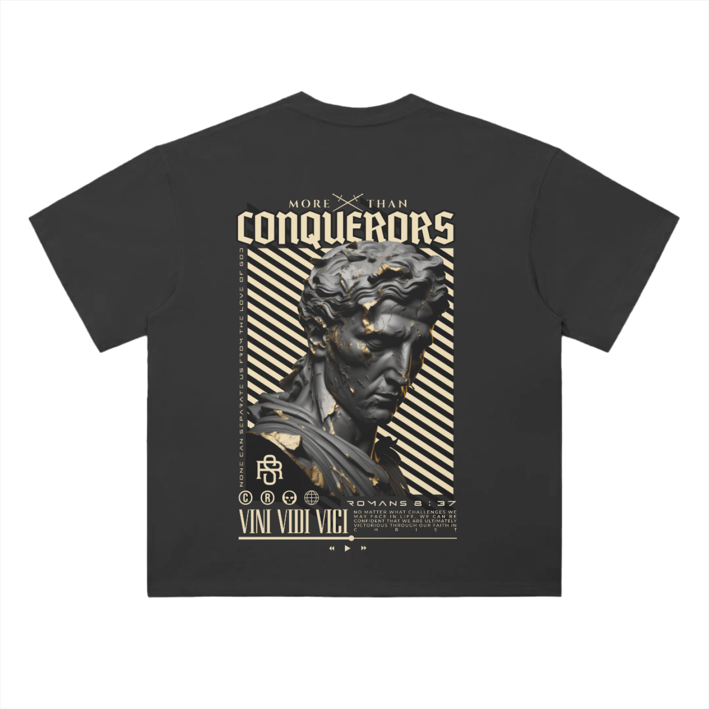 Conquers Drop Shoulder T-Shirt - 300 GSM