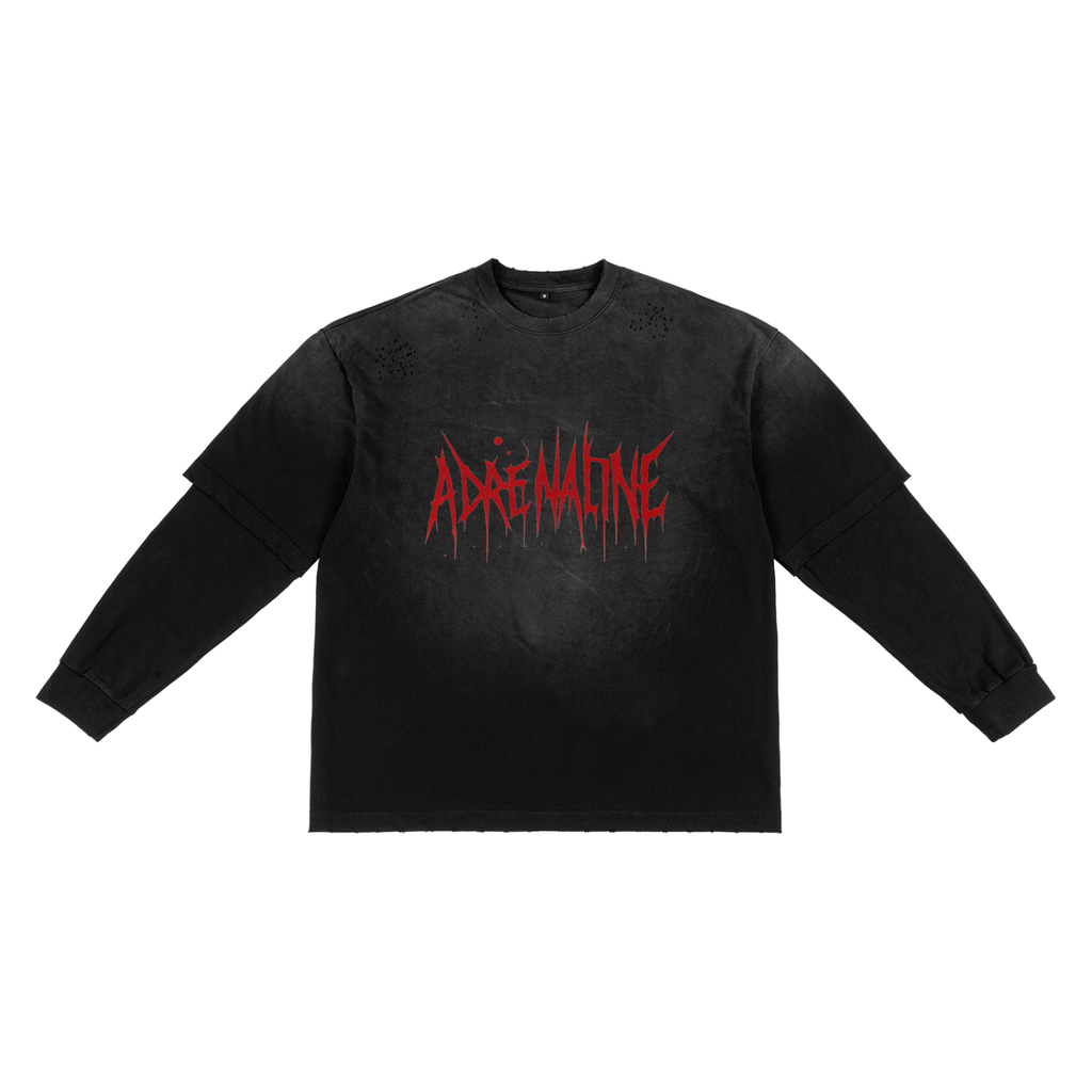 Sunfade Hand-Frayed Faux Two-Piece T-Shirt
