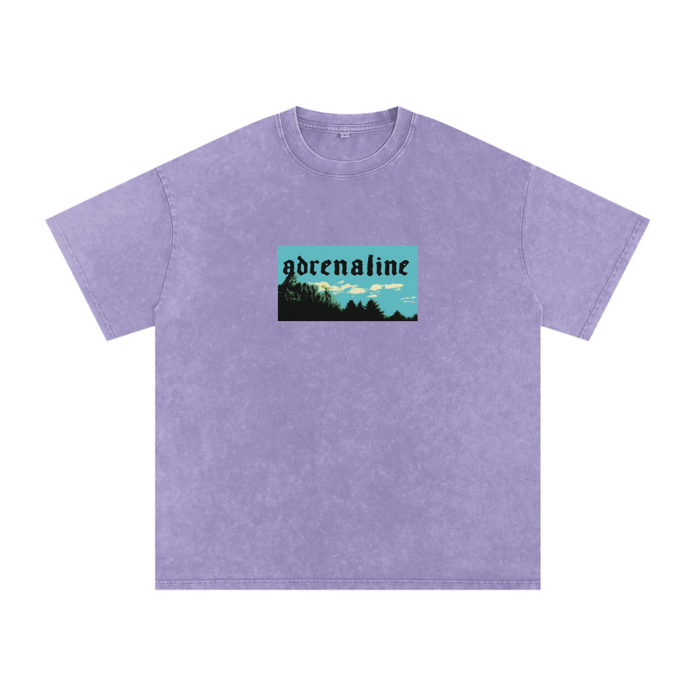 Snow Washed Oversized Cotton T-Shirt