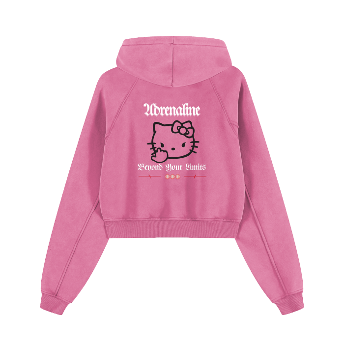 Adrenaline x HelloKitty Cropped Zip