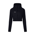 Cropped Zip-Through Hoodie