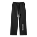 Streetwear Unisex Solid Color Fleece Straight Leg Pants