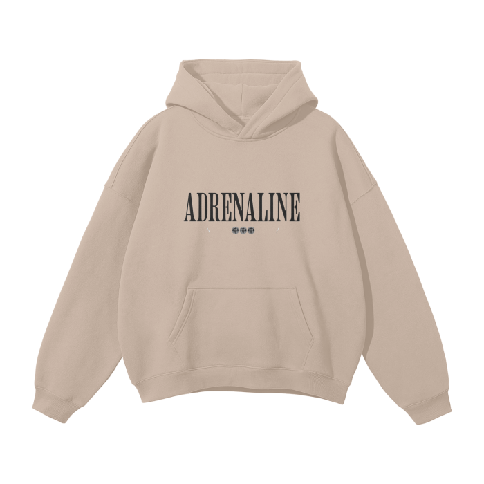 Streetwear Unisex Oversized Solid Color Fleece Hoodie