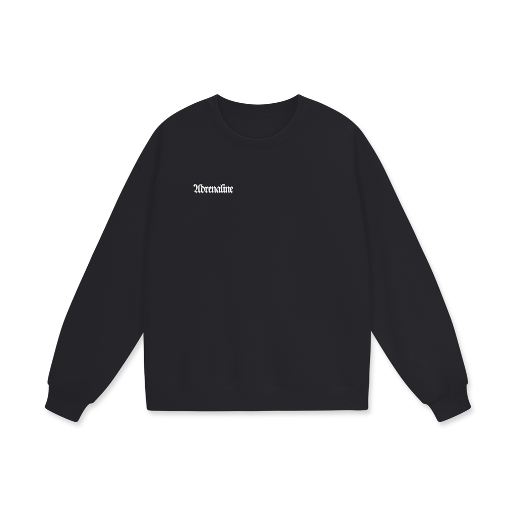 Heavyweight Drop Shoulder Oversized Sweatshirt Roses