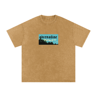 Snow Washed Oversized Cotton T-Shirt