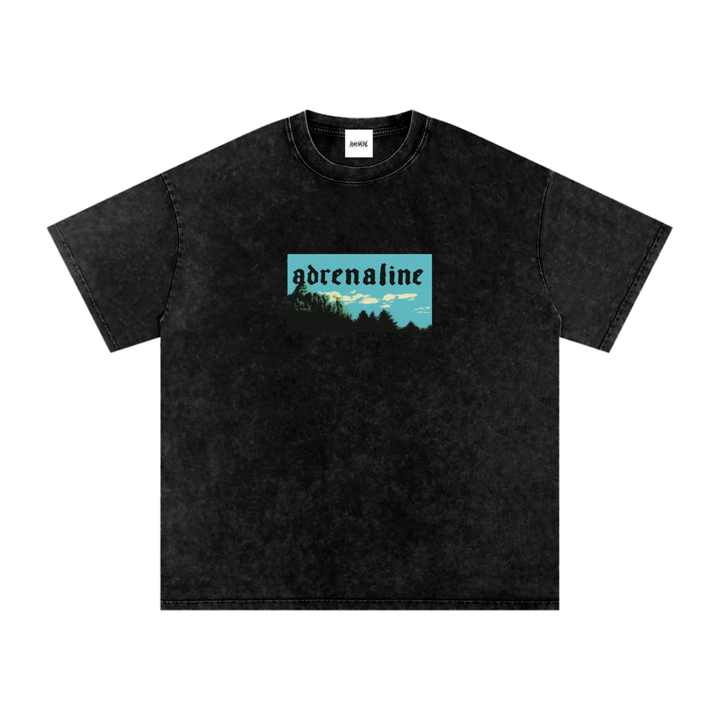 Snow Washed Oversized Cotton T-Shirt