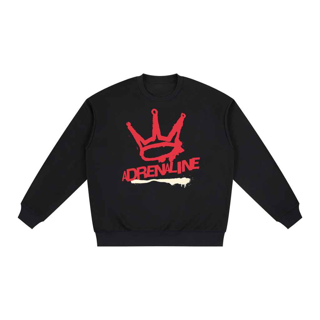 Oversized Drop Shoulder Crewneck Sweatshirt