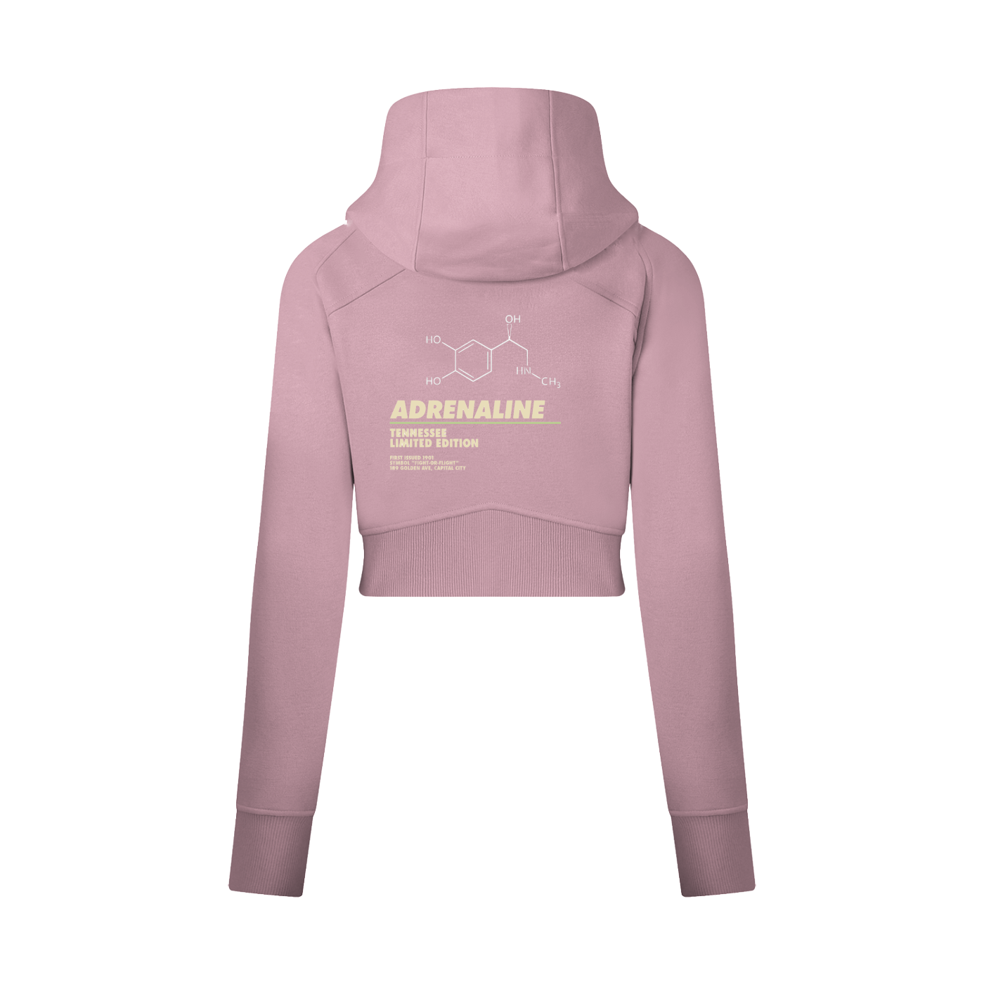 Cropped Zip-Through Hoodie