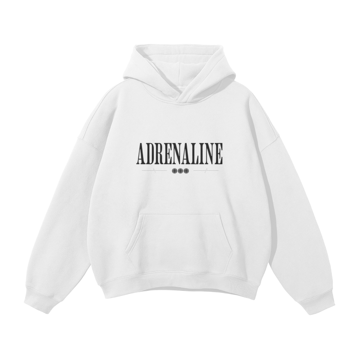 Streetwear Unisex Oversized Solid Color Fleece Hoodie