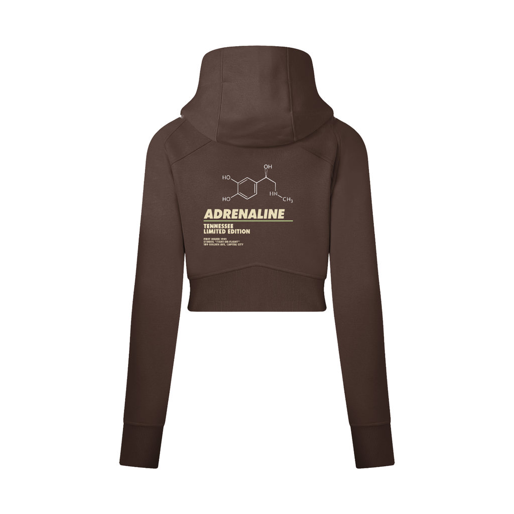 Cropped Zip-Through Hoodie