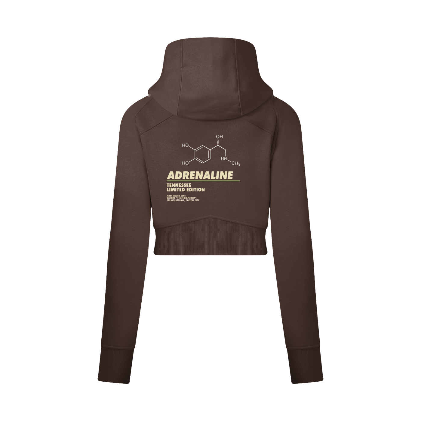 Cropped Zip-Through Hoodie