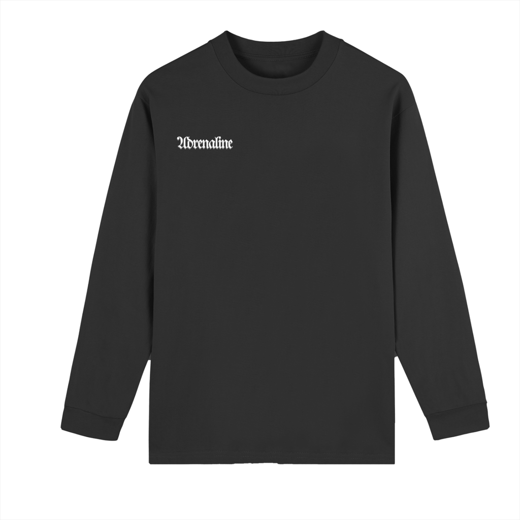 Unisex Crew Neck 270g Heavyweight 100% Cotton Drop Shoulder Long Sleeve Shirt