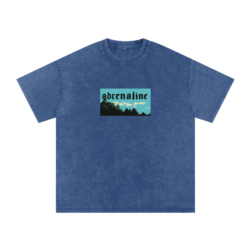 Snow Washed Oversized Cotton T-Shirt