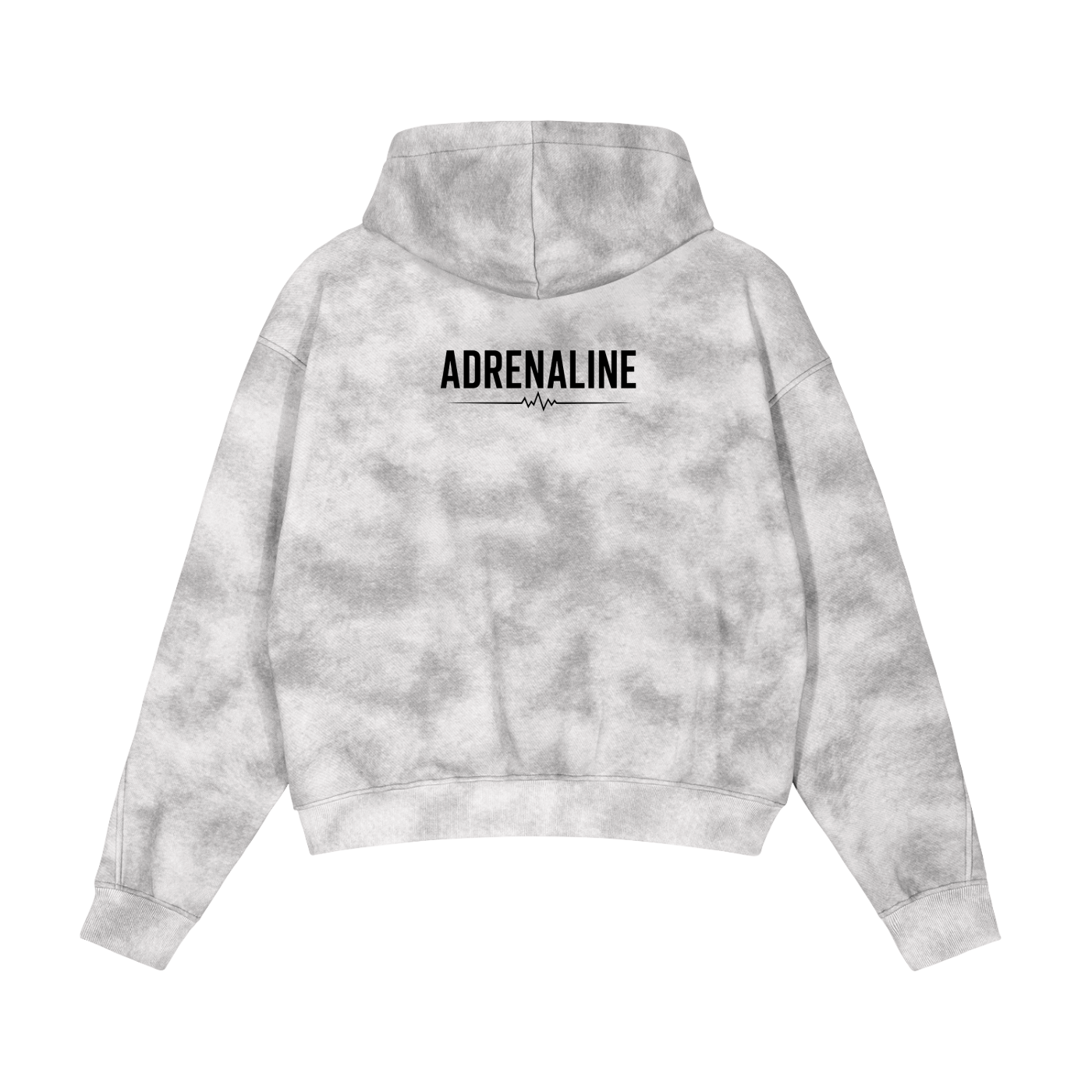 Dirty Washed Zip-Up Fleece Hoodie