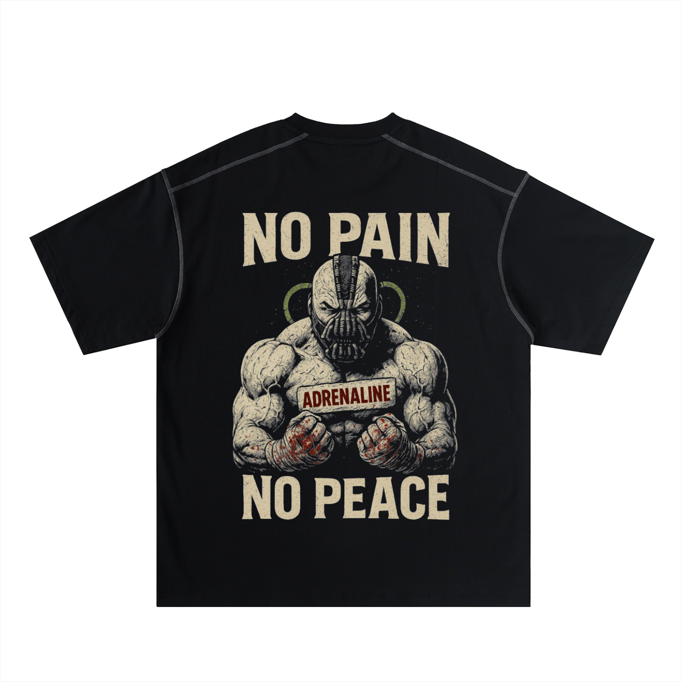 Oversized Contrast-Stitched Cotton Tee