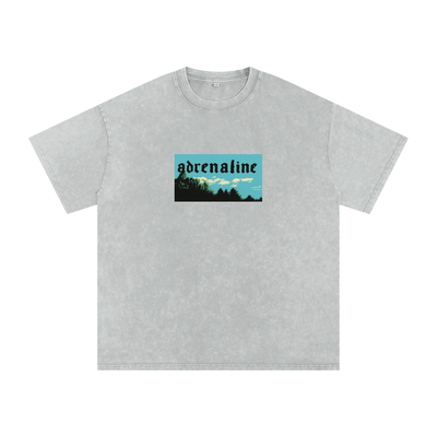 Snow Washed Oversized Cotton T-Shirt